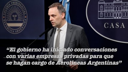 Adorni lo confirmó: "El gobierno inicio gestiones para privatizar aerolíneas"