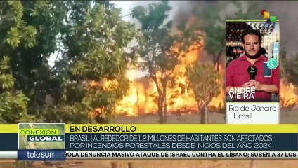 Al menos 11 millones de brasileños afectados por incendios forestales