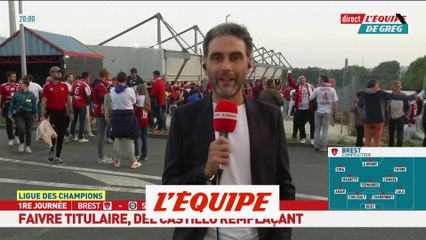 Faivre titulaire, Del Castillo contre Sturm Graz - Foot - C1 - Brest