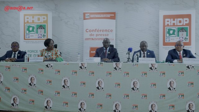 Conférence de presse du groupe parlementaire RHDP une feuille de route vers le nord de la Côte d’Ivoire