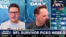 NFL WEEK 3 Survivor PLAYS!