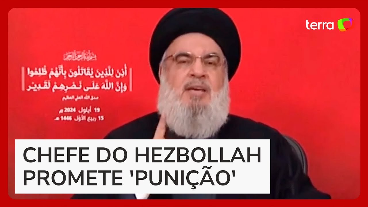 Chefe do Hezbollah promete 'punição justa' a Israel após explosão de pagers e walkie-talkies