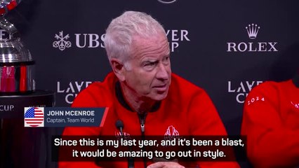 McEnroe demands Team World win in his final Laver Cup