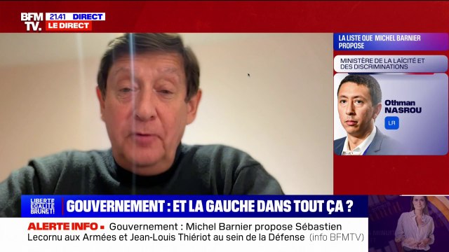 Gouvernement Barnier: On imaginait pas beaucoup d'hommes et de femmes de gauche aller se (fourvoyer) dans cette galère , réagit Patrick Kanner (PS)