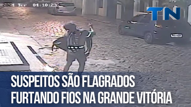 Suspeitos são flagrados furtando fios na Grande Vitória