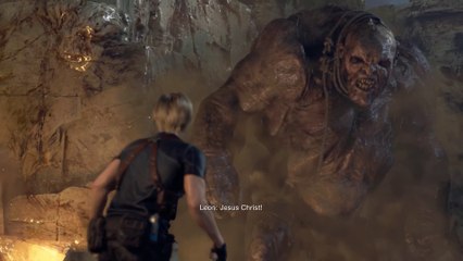 Resident Evil 4 Remake | El Gigante (Great Giant Monster) Boss Fight in 4K PC 60 FPS