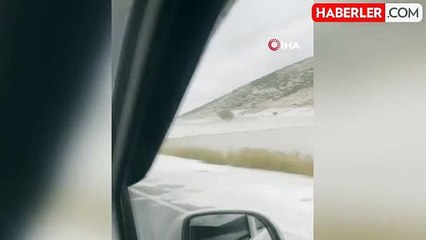 Tatvan'da Yüksek Kesimlere Kar Yağdı