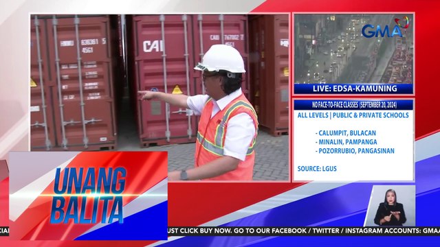 PPA – Mga container na may lamang mahigit 13M kilong bigas, nakatengga sa pantalan dahil hindi inilalabas ng mga consignee | Unang Balita