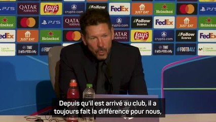 Atlético de Madrid - Simeone : "On a besoin de Griezmann à ce niveau"