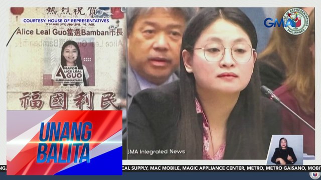 Pagkatao ni dismissed Mayor Alice Guo, inusisa sa pagdinig ng House Quadcomm | Unang Balita