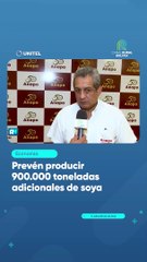 Prevén producir 900.000 toneladas adicionales de soya