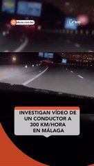 Conductor circula a 300 kilómetros por hora en la hiperronda de Málaga.
