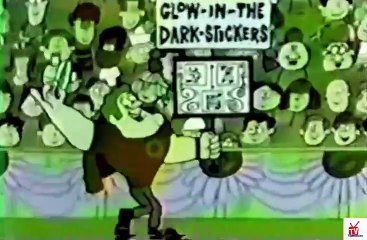 1970s Quisp & Quake - glow in the dark stickers TV commercial