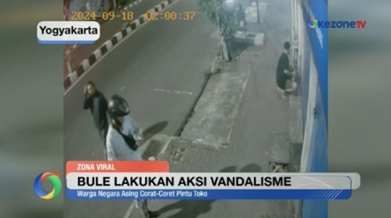 OKEZONE UPDATES: Viral! Bule Corat-coret Tembok Toko di Jetis Jogja hingga Mees Hilgers Pamer Bendera Merah Putih