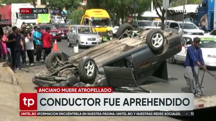 Cámara de seguridad captó trágico accidente donde murió un peatón embestido por un taxi