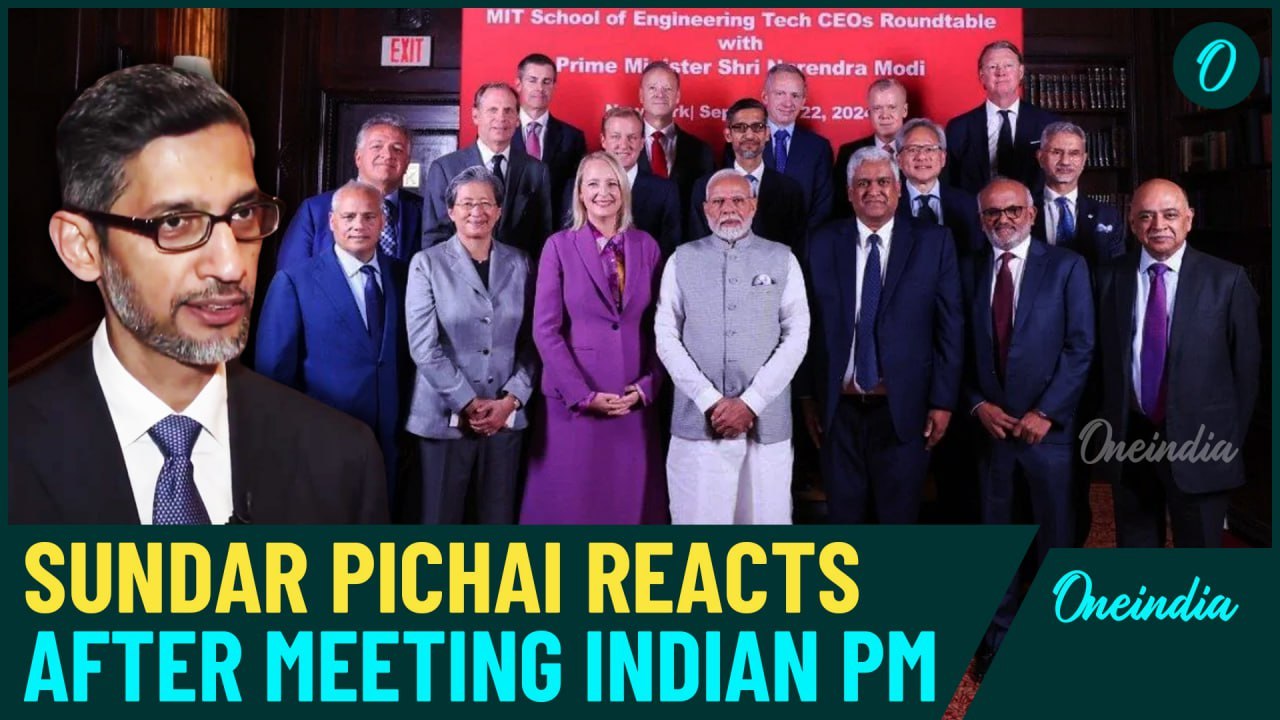 Watch: Google CEO Sundar Pichai praises PM Modi's 'clear vision' for AI in India