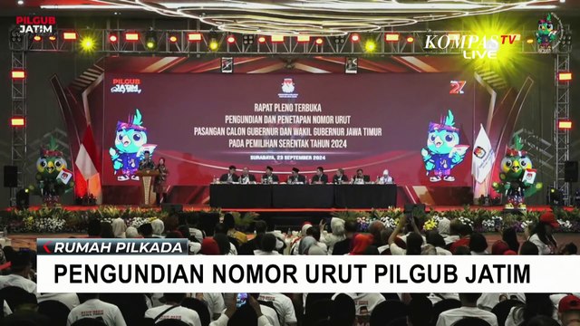 Sambutan Tri Rismaharini dan Ery Cahyadi Usai Pengundian Nomor Urut Pilgub Jatim