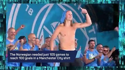 Erling Haaland: 100 goals for Manchester City