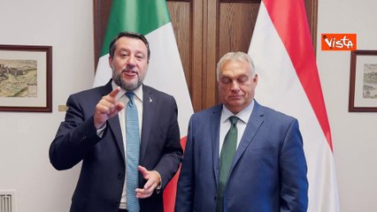 Salvini e Orban annunciano il prossimo raduno della Lega: "Ci vediamo a Pontida il 6 ottobre"