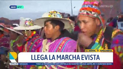 La marcha de Evo se dirige a El Alto; Ventilla amanece con puntos de bloqueo y piedras en el camino