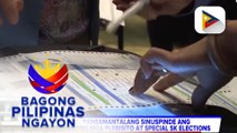 Comelec, pansamantalang sinuspinde ang pagsasagawa ng mga plebisito at special SK elections