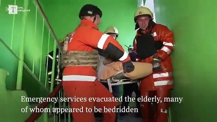 Russian guided missile hits Ukraine elderly residential block