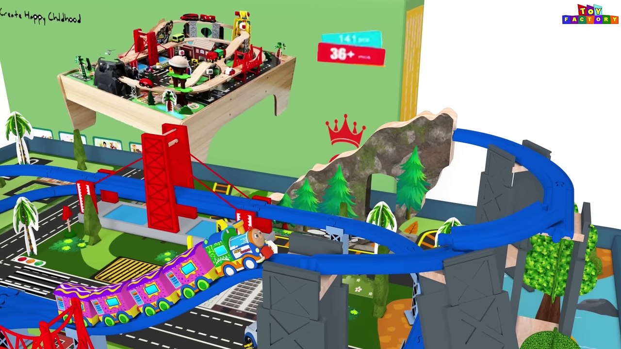 Cartoon Videos for Toddlers - Toy Factory Train