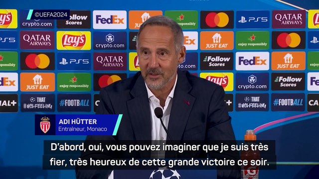 Hütter : “Gagner contre Barcelone, l'un des plus grands clubs du monde, nous rend fiers”