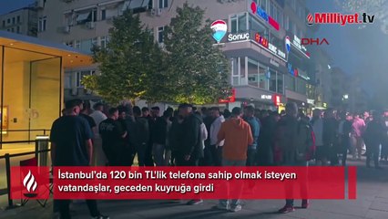 iPhone'un yeni modeli için geceden kuyruğa girdiler! İşte fiyatı ve en dikkat çeken özelliği