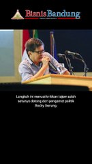 Jokowi Kembali Buka Ekspor Pasir laut, Rocky Gerung Sebut Ini Langkah Merusak di Penghujung Jabatan