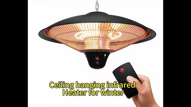 2100W Infrared Halogen Tube Outdoor Garden Electric Ceiling Mounted Patio Heater With Remote Control