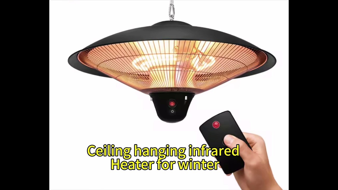 2100W Infrared Halogen Tube Outdoor Garden Electric Ceiling Mounted Patio Heater With Remote Control