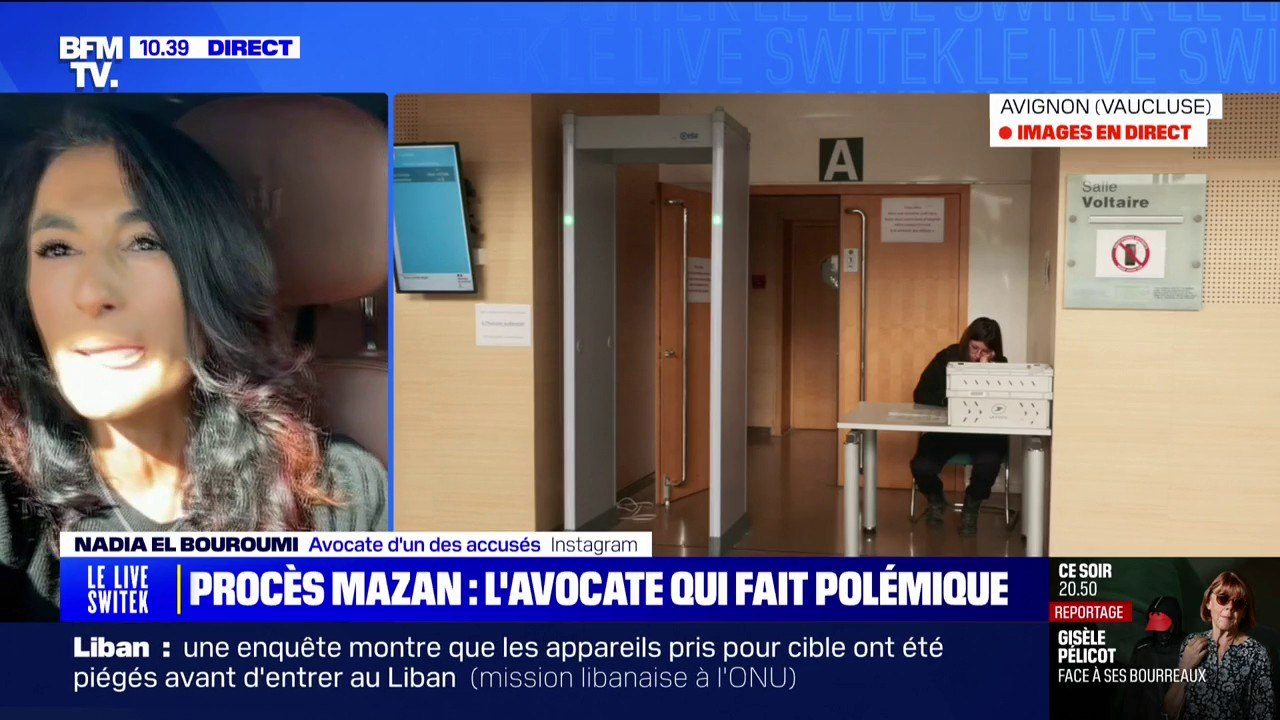 Nadia El Bouroumi, avocate de deux accusés dans le procès des viols de Mazan: "Ma stratégie n'est pas celle de dire que Mme Pelicot n'est pas une victime"