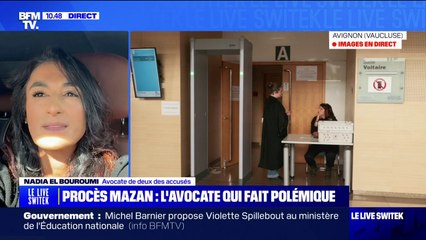 Nadia El Bouroumi, avocate de deux des accusés des viols de Mazan: "Personne ne nous musèlera"