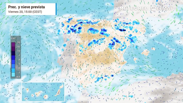 En las próximas horas se esperan fuertes lluvias en el litoral mediterráneo