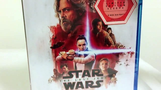STAR WARS THE LAST JEDI BLU-RAY 2 pack unboxing (The resistence edition)