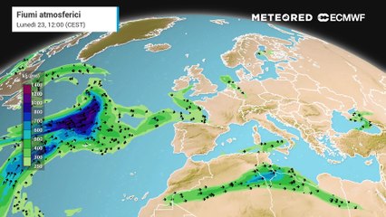 Il fiume atmosferico sull'Atlantico