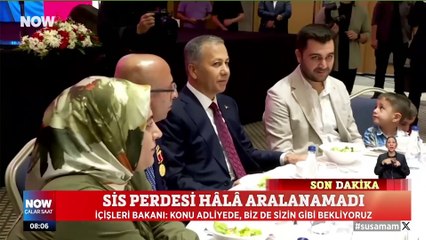 Bakan Ali Yerlikaya Narin sorusuna 'sus' işaretiyle yanıt verdi