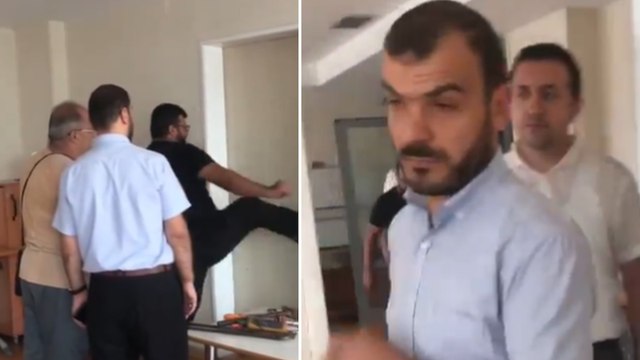 Müdür aynı vukuat farklı: Bu kez kadın müdür yardımcısının kapısını tekmelerle kırdırdı