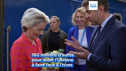 Ursula von der Leyen à Kyiv avec la promesse de nouveaux fonds pour l'énergie avant l'hiver
