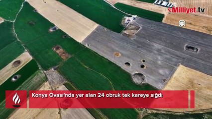 Yer: Konya! Bombalanmış gibi çöküyor: Uydu görüntülerinde burası elek gibi