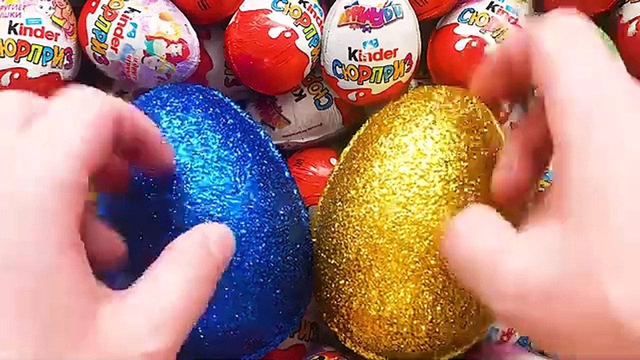 NEW! 500 Glitter Kinder Joy MAXI opening ASMR - A lot of Kinder Surprise egg toys