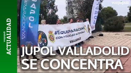 JUPOL se concentra en Valladolid frente a un acto de Marlaska