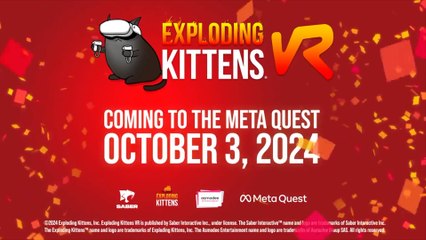 Exploding Kittens VR Official Release Date Trailer