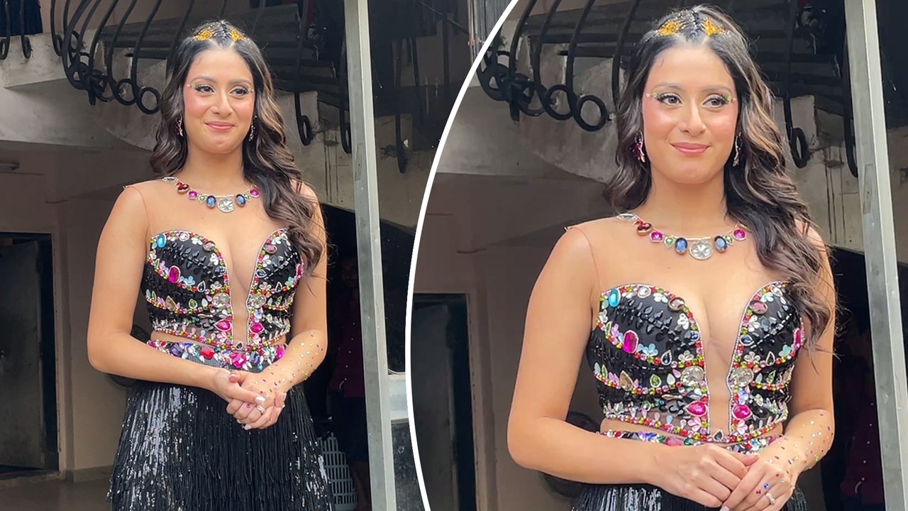 Isha Malviya Flutters In A Shimmery Black Outfit For Her Dance Shoot