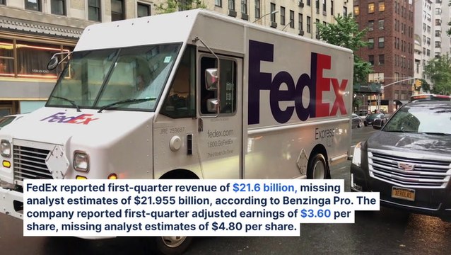 FedEx Q1 Earnings: Revenue Miss, EPS Miss, Lowered Guidance — 'Challenging Quarter'