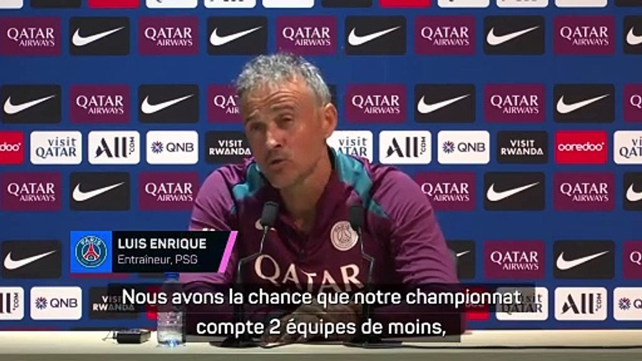 Luis Enrique voit un championnat à 18 clubs comme une solution face au calendrier chargé