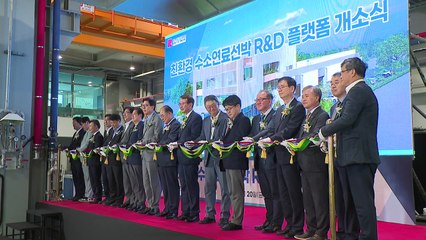 [부산] 우암부두에 친환경 수소연료 선박 연구 거점 개소 / YTN