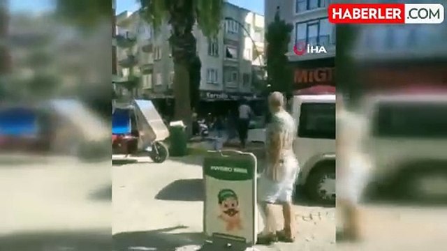 Zabıtaya Sinirlenen Seyyar Balıkçı, Tezgahını Ateşe Verdi