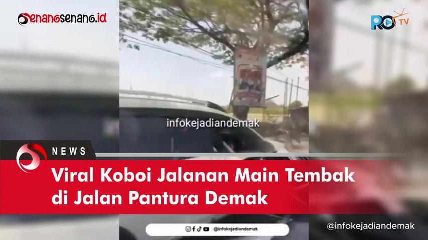 Viral Koboi Jalanan Main Tembak di Jalan Pantura Demak
